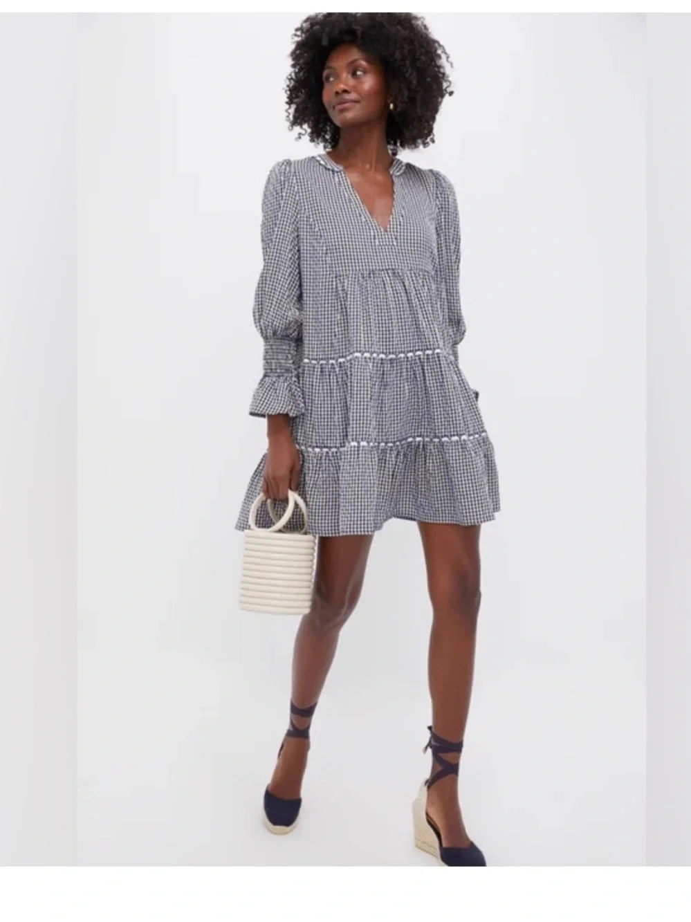 POMANDER PLACE NavyGingham Kenzo Dress from Tuckernuck Size L NWT